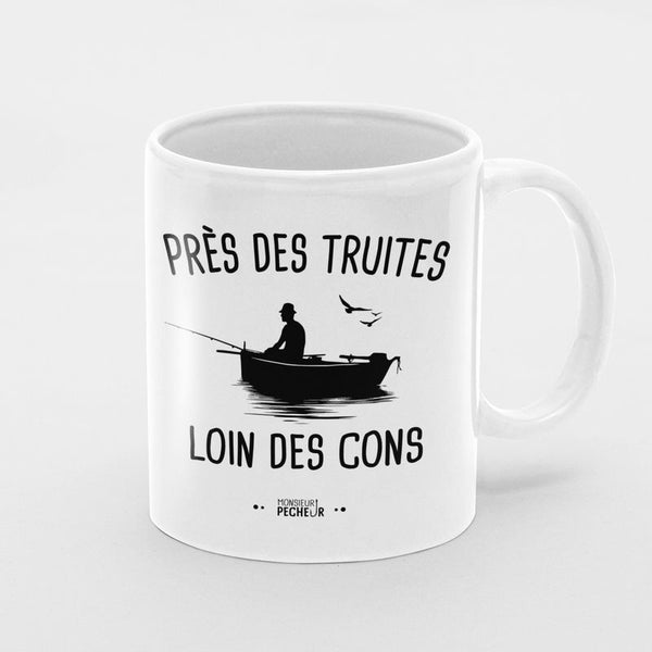 Mug Près des truites, loin des cons