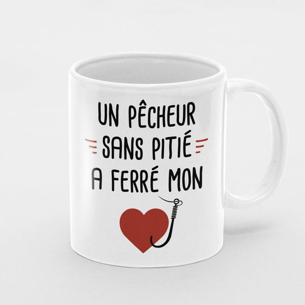Mug Un pêcheur a ferré mon coeur