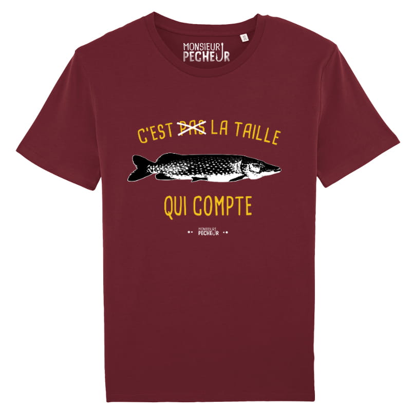 Tshirt pêche - La taille qui compte (brochet)