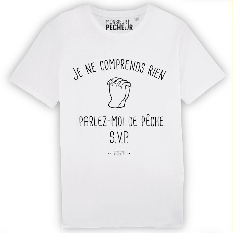 T-shirt humour - Parlez moi de pêche