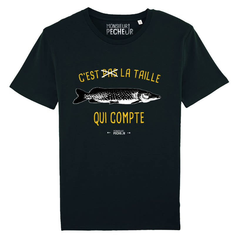 Tshirt pêche - La taille qui compte (brochet)