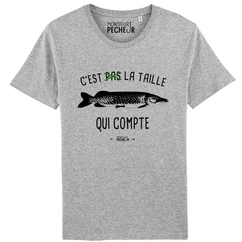 Tshirt pêche - La taille qui compte (brochet)