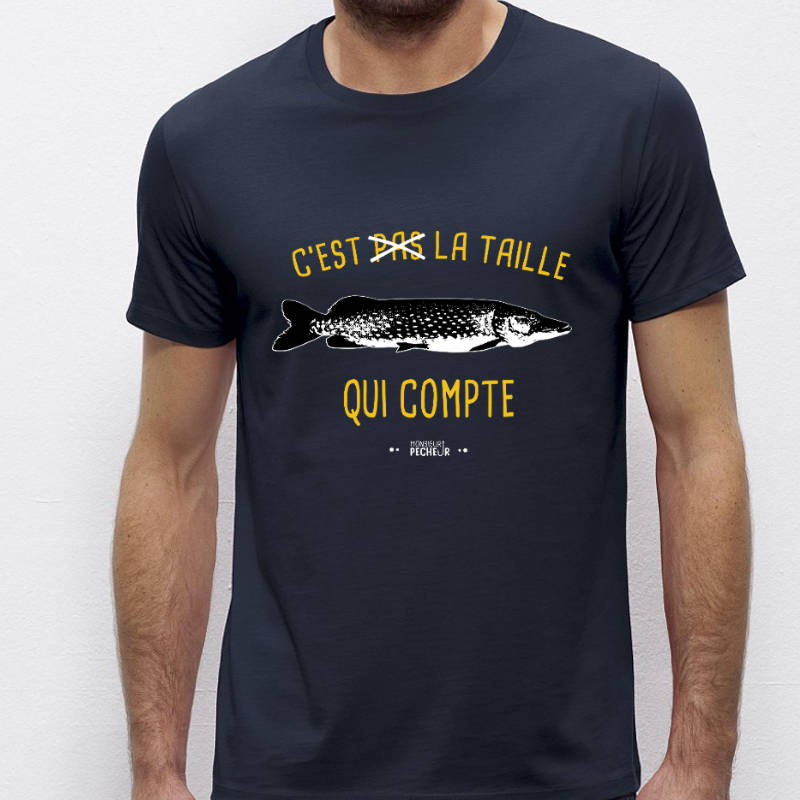 Tshirt pêche - La taille qui compte (brochet)