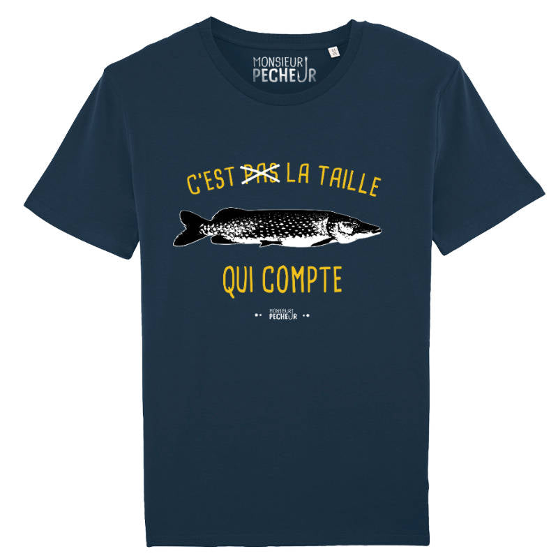 Tshirt pêche - La taille qui compte (brochet)