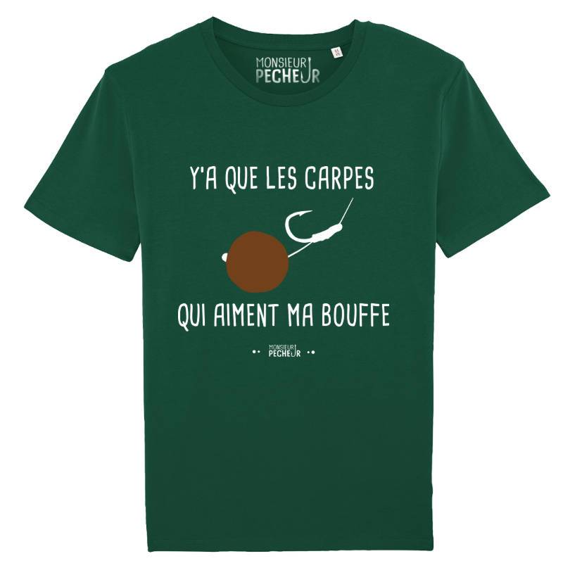 Tshirt carpiste - Y'a que les carpes qui aiment ma bouffe