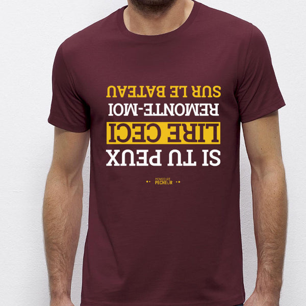 Tee shirt pêche - Remonte moi sur le bateau