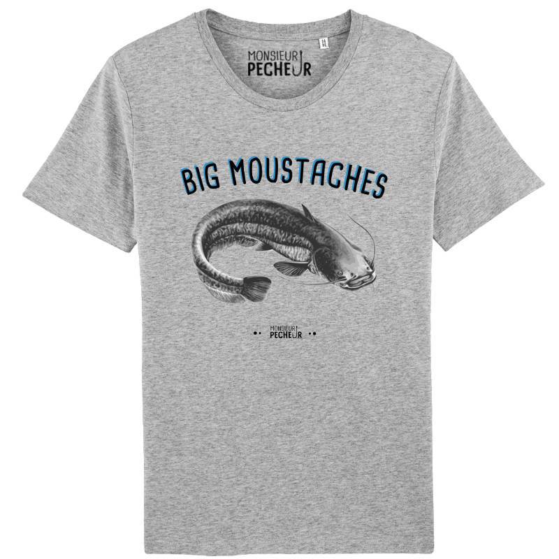 T-shirt pêche silure - Big Moustaches