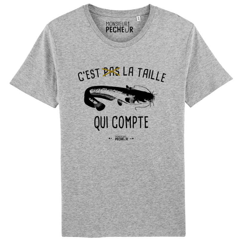 T-shirt pêche Silure - La taille qui compte
