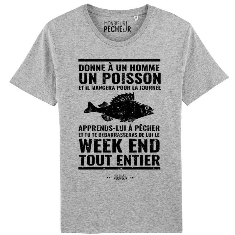 Tee shirt Pêcheur - Donne à un homme un poisson