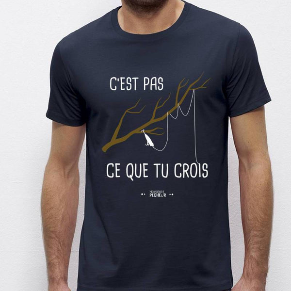 T-shirt Cabela's World's, Pêche Truite Arc-en-ciel, Gris, Taille M, Homme - Occasion