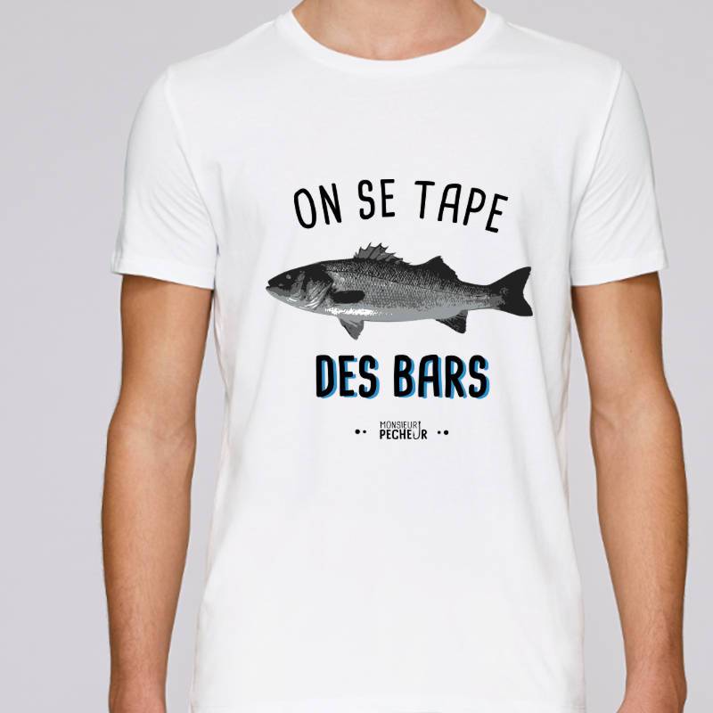 T-shirt pêche en mer - On se tape des bars