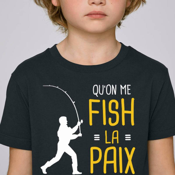 T-shirt enfant Qu'on me fiche la paix
