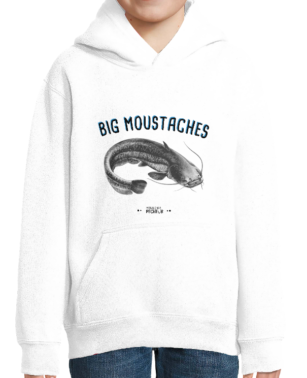 Sweat Enfant Capuche Big Moustaches