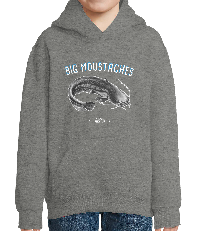 Sweat Enfant Capuche Big Moustaches