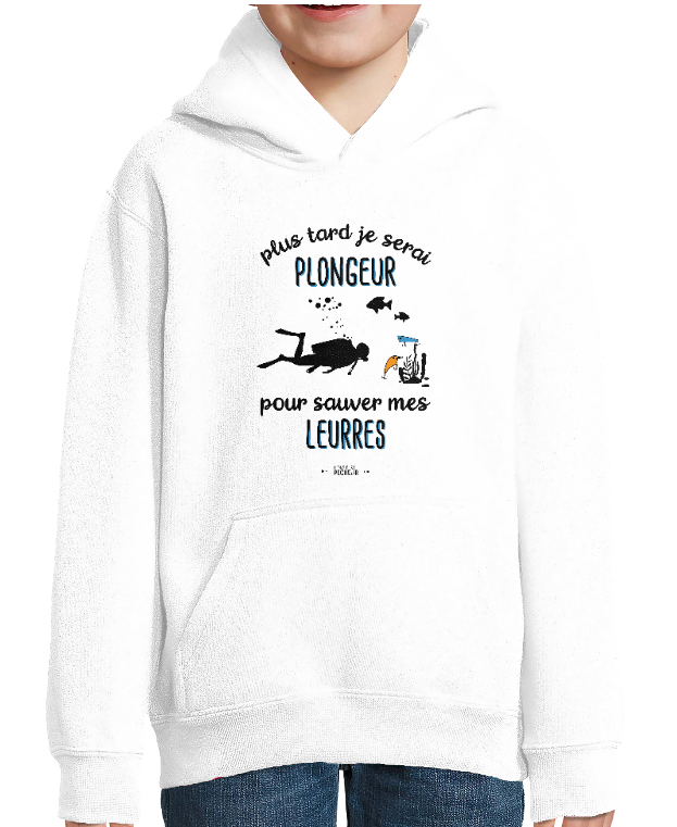 Sweat Enfant Plus tard je serais plongeur