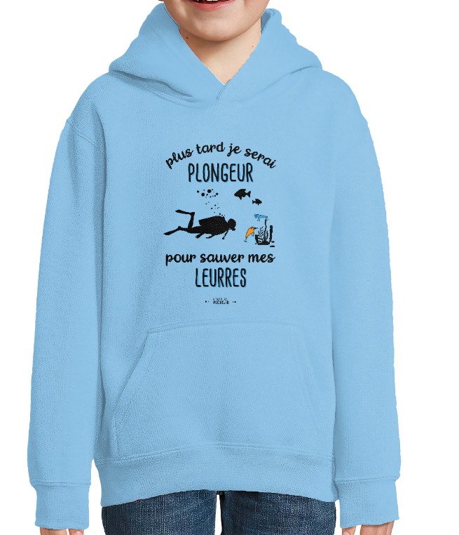 Sweat Enfant Plus tard je serais plongeur