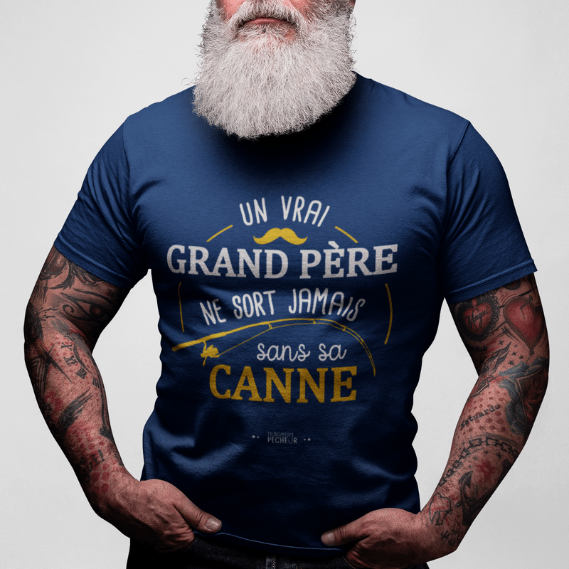 T-shirt Humour Grand père pêcheur