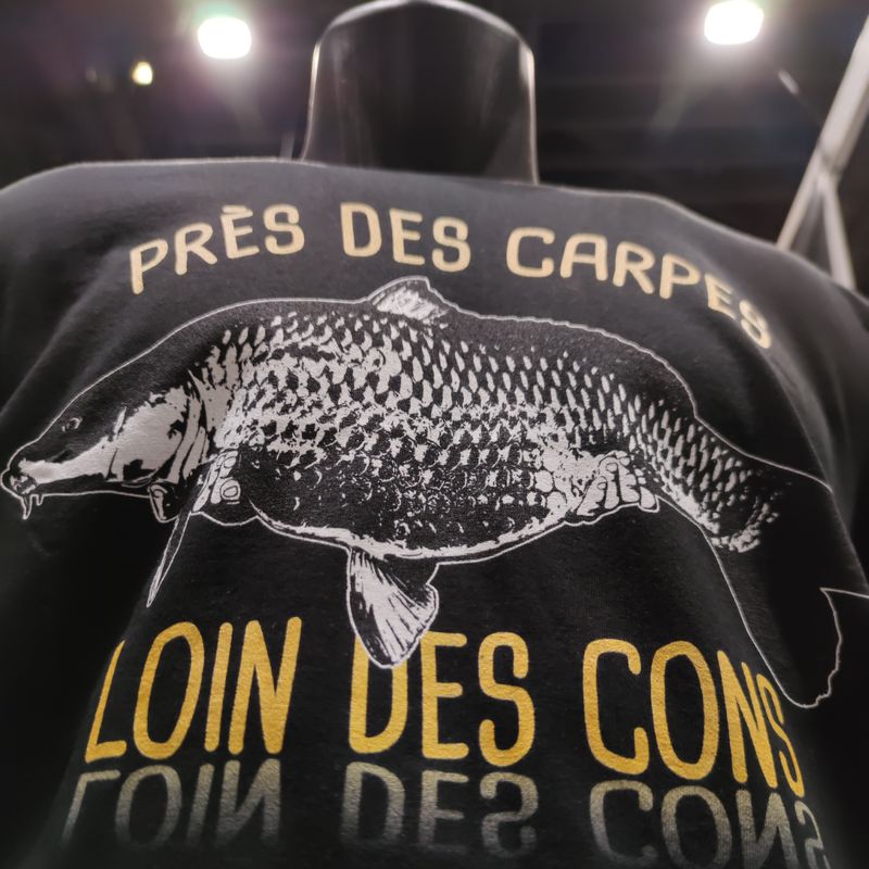 T-shirt carpiste - Près des carpes, loin des cons