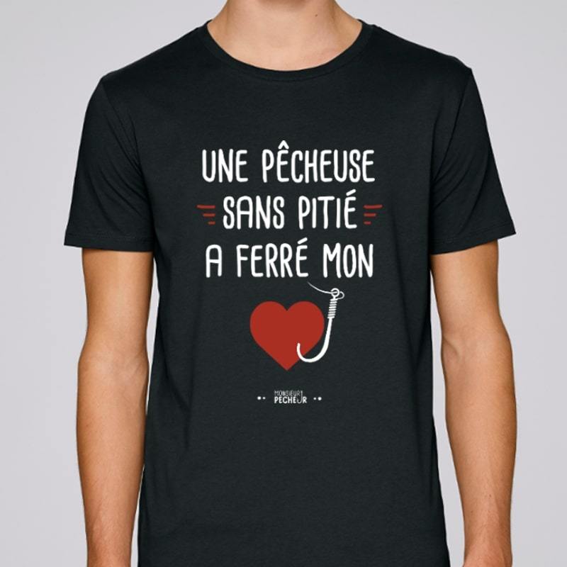 Tshirt pêcheur - Une pêcheuse sans pitié