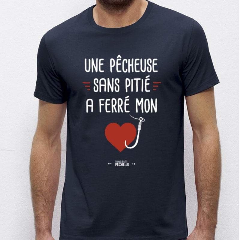 Tshirt pêcheur - Une pêcheuse sans pitié