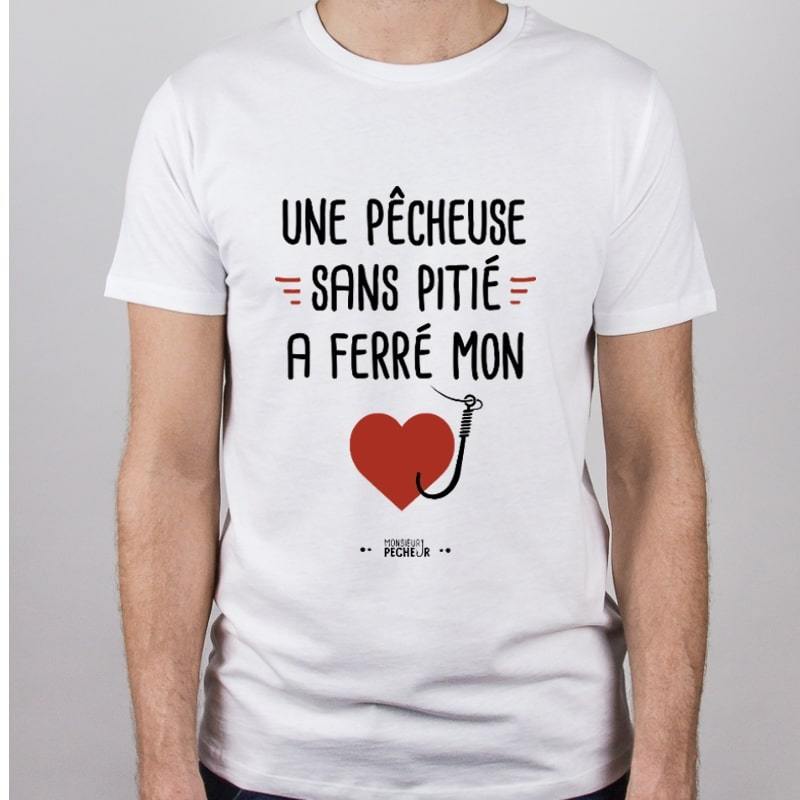 Tshirt pêcheur - Une pêcheuse sans pitié