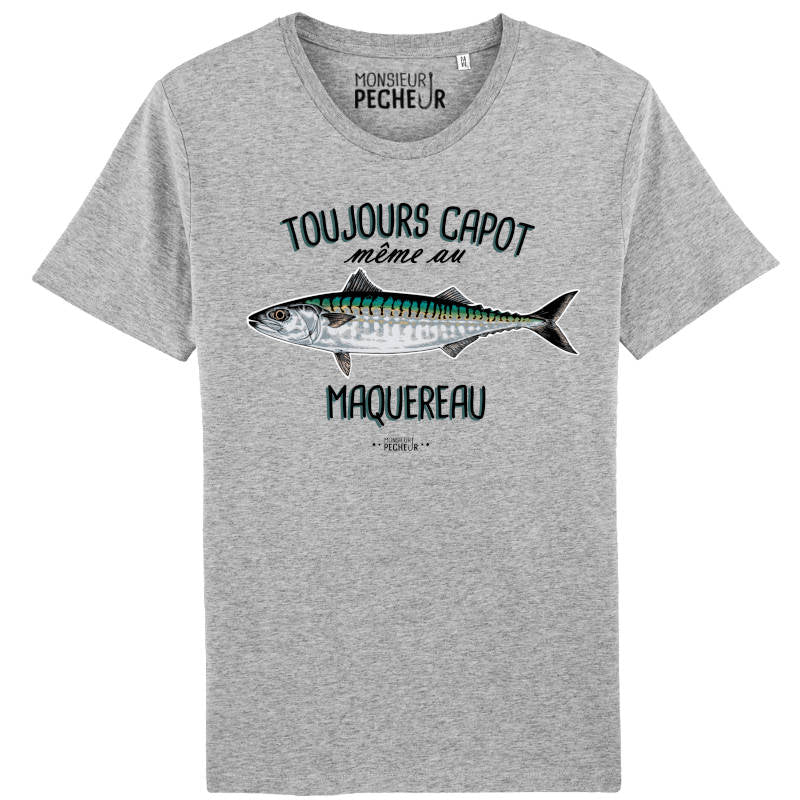 T-shirt pêche en mer - Capot même au maquereau