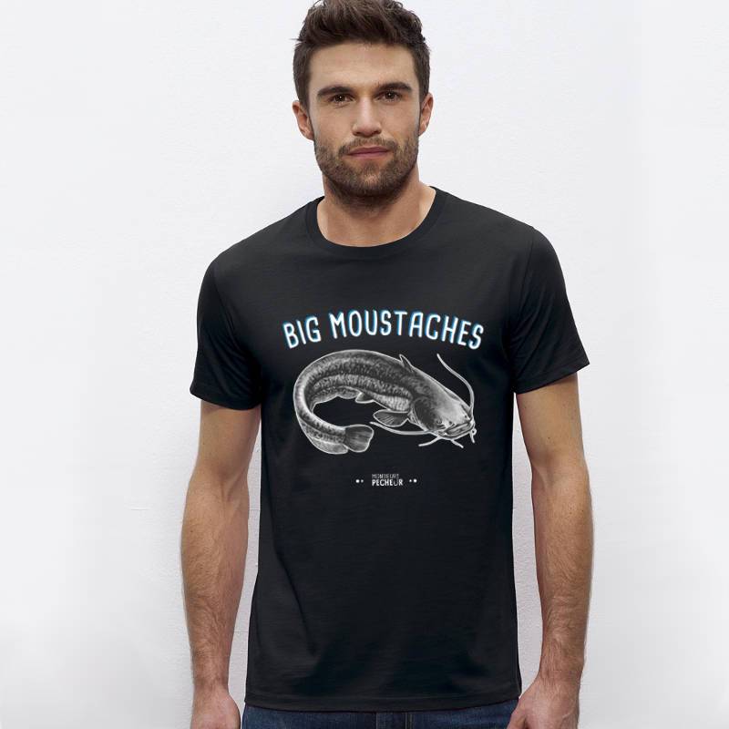 T-shirt pêche silure - Big Moustaches