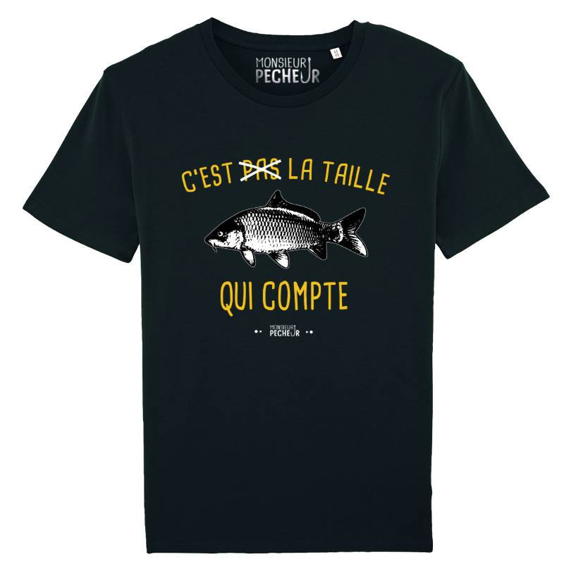 Tshirt carpiste - La taille qui compte (carpe)