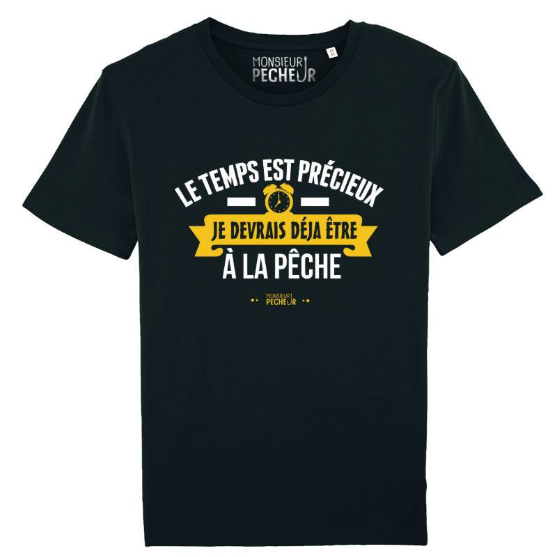 Tshirt humour pêche - Le temps est précieux