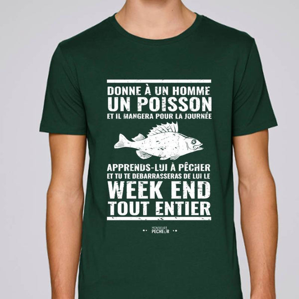 Tee shirt Pêcheur - Donne à un homme un poisson