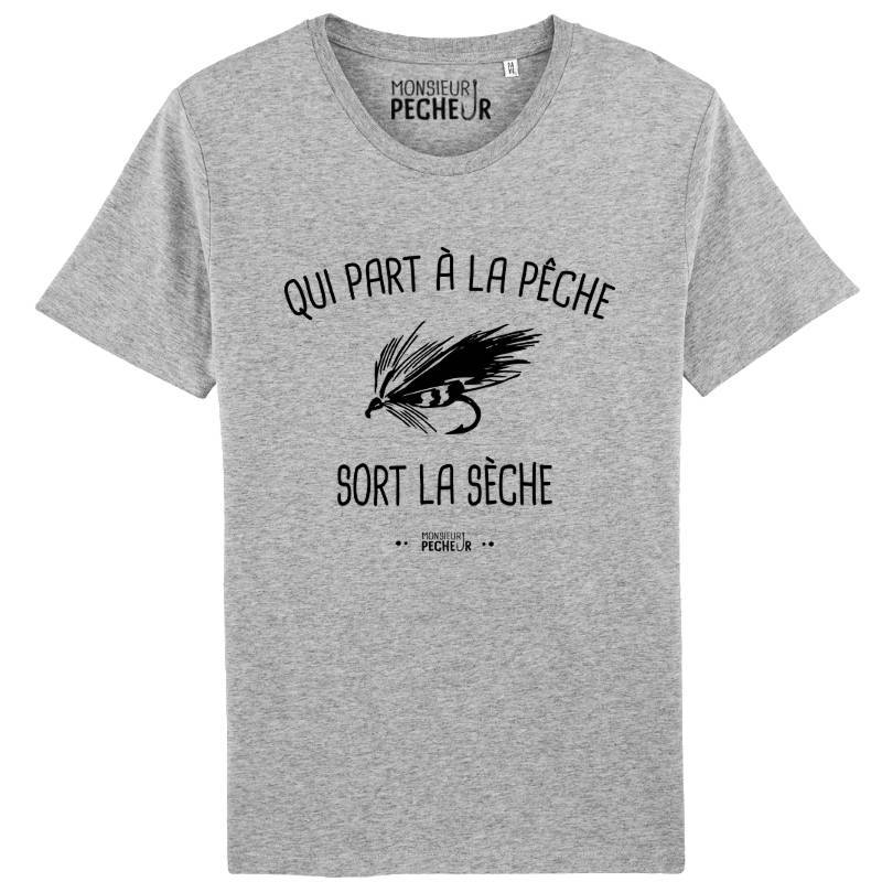 T-shirt pêche à la mouche - Qui part à la pêche