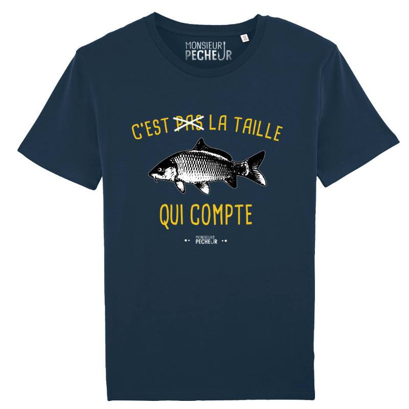 Tshirt carpiste - La taille qui compte (carpe)