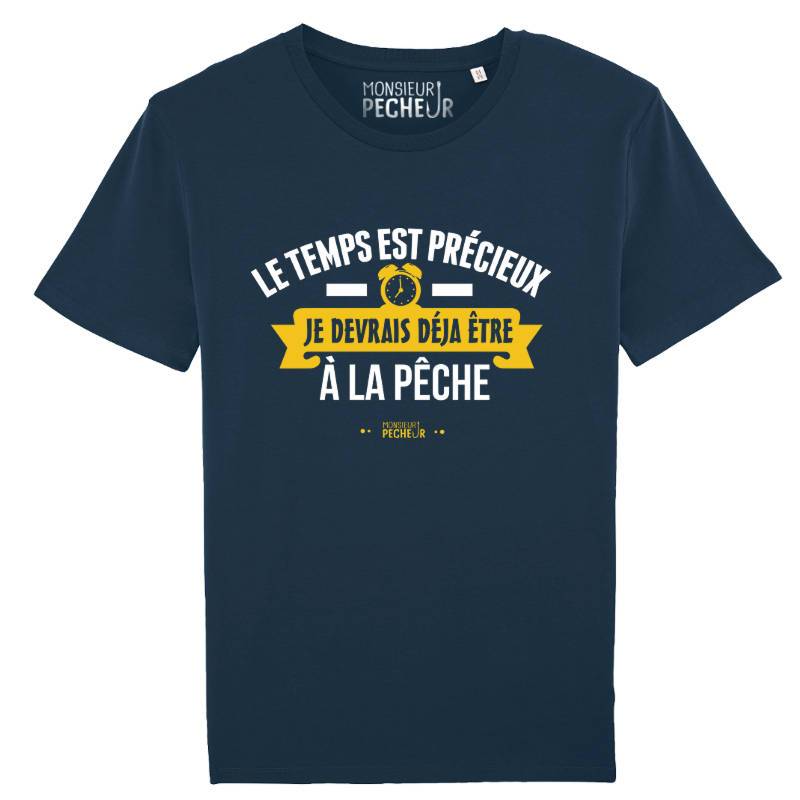 Tshirt humour pêche - Le temps est précieux