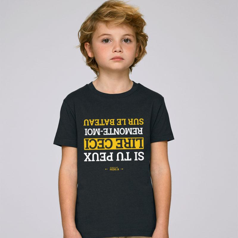 T-shirt enfant Remonte moi sur le bateau