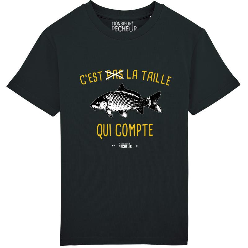 T-shirt enfant C'est pas la taille (carpe)