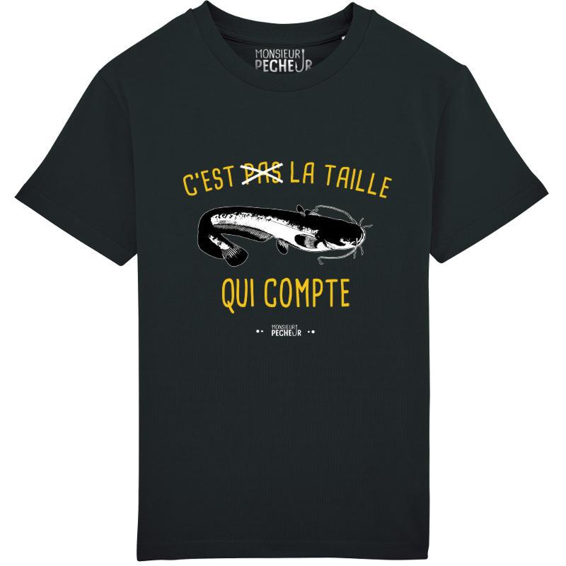 T-shirt enfant C'est pas la taille (silure)