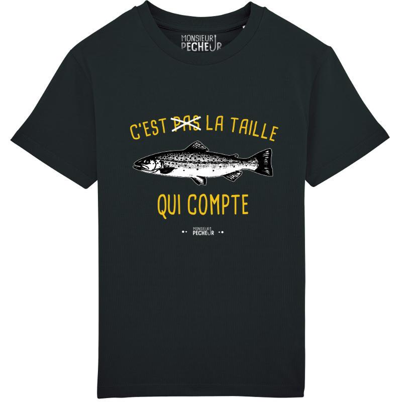 T-shirt enfant C'est pas la taille (truite)