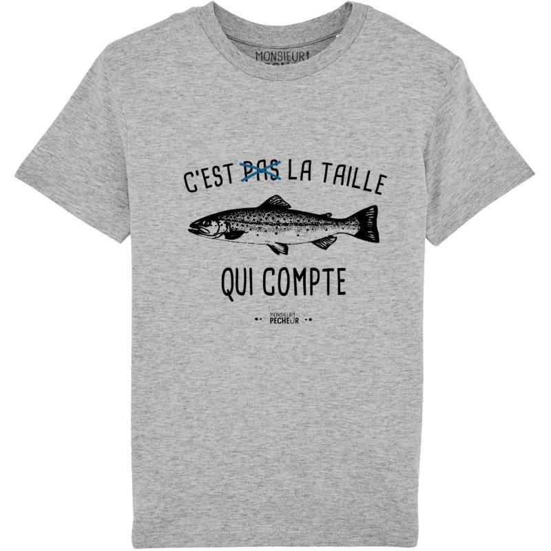 T-shirt enfant C'est pas la taille (truite)