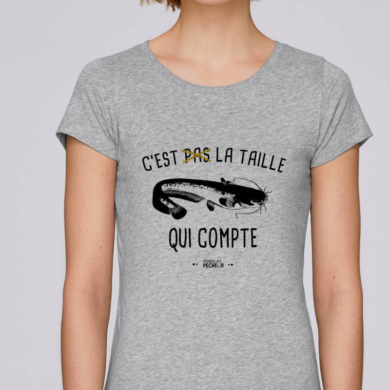 T-shirt Femme C'est pas la taille qui compte (silure)