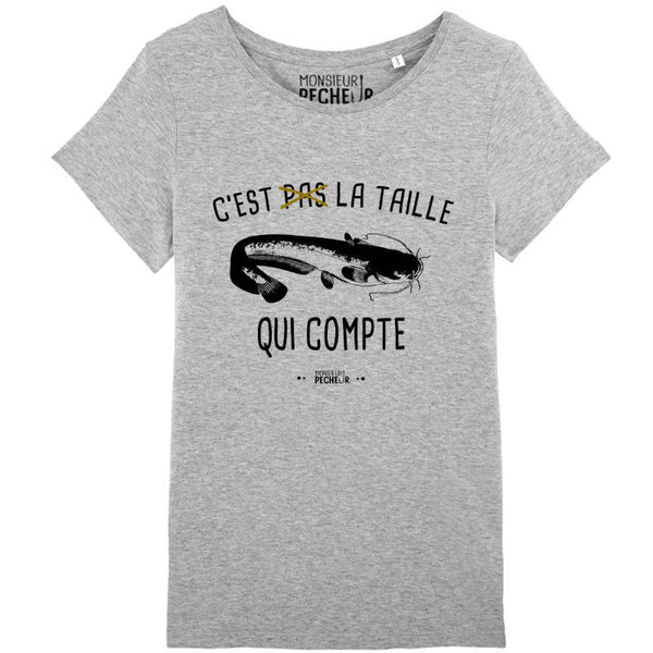 T-shirt Femme C'est pas la taille qui compte (silure)
