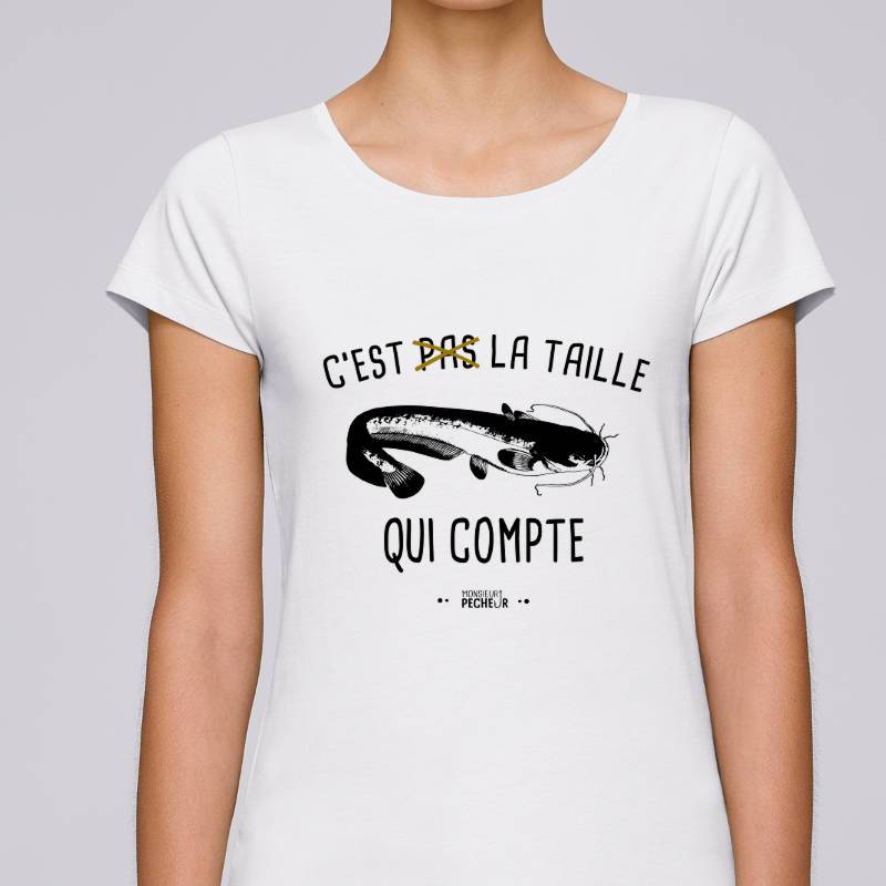 T-shirt Femme C'est pas la taille qui compte (silure)