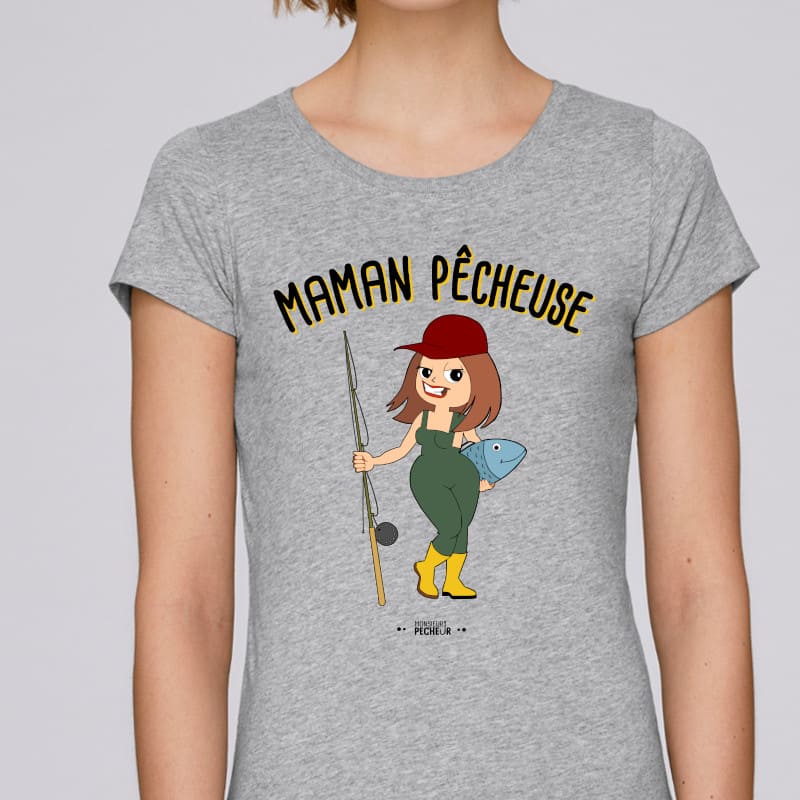 T-shirt Femme Maman Pêcheuse